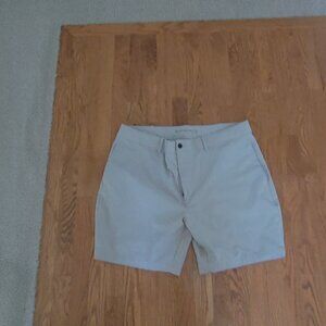 Western Rise 40 Mens Evolution Drawstring Chino Stretch Shorts Beige VGUC